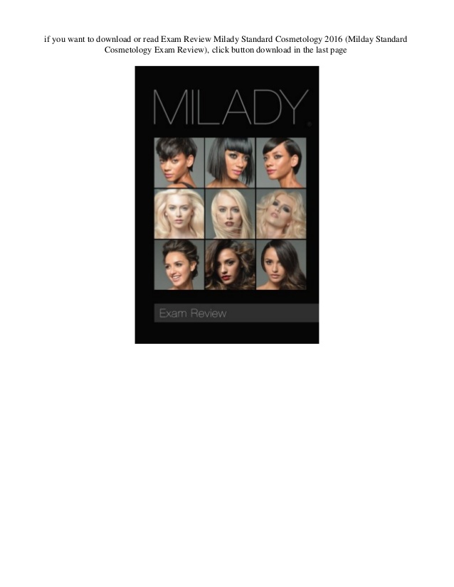 Milady Cosmetology Book Online Download